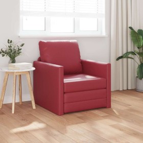 Sofá cama Rojo vino 74 x 77 x 81 cm Cuero artificial en Sofás | Comprar online en Foru.es