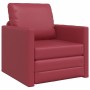 Sofá cama Rojo vino 74 x 77 x 81 cm Cuero artificial en Sofás | Comprar online en Foru.es