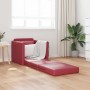 Sofá cama Rojo vino 74 x 77 x 81 cm Cuero artificial en Sofás | Comprar online en Foru.es