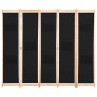 Biombo divisor de 5 paneles de tela negro 200x170x4 cm de vidaXL, Divisores de ambientes - Ref: Foro24-248185, Precio: 80,01 ...
