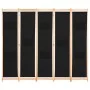 Biombo divisor de 5 paneles de tela negro 200x170x4 cm de vidaXL, Divisores de ambientes - Ref: Foro24-248185, Precio: 78,49 ...