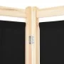 Biombo divisor de 5 paneles de tela negro 200x170x4 cm de vidaXL, Divisores de ambientes - Ref: Foro24-248185, Precio: 78,49 ...