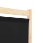 Biombo divisor de 5 paneles de tela negro 200x170x4 cm de vidaXL, Divisores de ambientes - Ref: Foro24-248185, Precio: 78,49 ...
