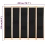 Biombo divisor de 5 paneles de tela negro 200x170x4 cm de vidaXL, Divisores de ambientes - Ref: Foro24-248185, Precio: 78,49 ...