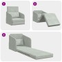 Sofá cama Gris Claro 65 x 80 x 83 cm Terciopelo en Sofás | Comprar online en Foru.es