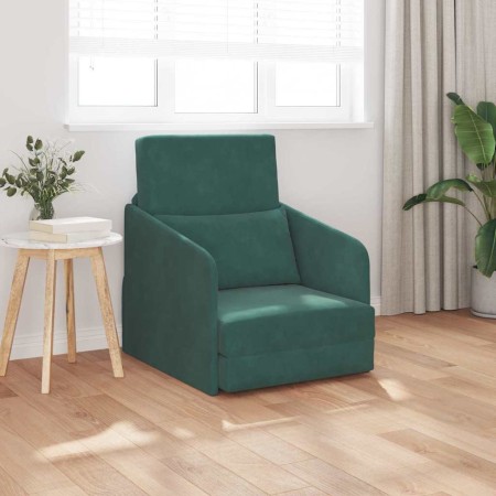 Sofá cama Verde oscuro 65 x 80 x 83 cm Terciopelo en Sofás | Comprar online en Foru.es