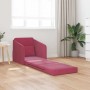 Sofá cama Rojo vino 65 x 80 x 83 cm Terciopelo en Sofás | Comprar online en Foru.es