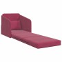 Sofá cama Rojo vino 65 x 80 x 83 cm Terciopelo en Sofás | Comprar online en Foru.es