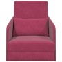 Sofá cama Rojo vino 65 x 80 x 83 cm Terciopelo en Sofás | Comprar online en Foru.es