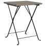Muebles de cafetería plegables 3 piezas ratán sintético gris de vidaXL, Conjuntos de jardín - Ref: Foro24-319991, Precio: 115...