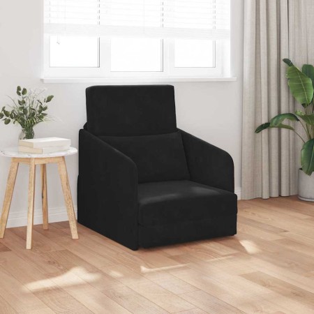 Sofá cama Negro 65 x 80 x 83 cm Terciopelo en Sofás | Comprar online en Foru.es
