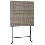Muebles de cafetería plegables 3 piezas ratán sintético gris de vidaXL, Conjuntos de jardín - Ref: Foro24-319991, Precio: 115...