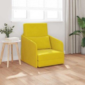 Sofá cama Amarillo 65 x 80 x 83 cm Terciopelo en Sofás | Comprar online en Foru.es