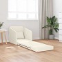 Sofá cama Crema 65 x 80 x 83 cm Terciopelo en Sofás | Comprar online en Foru.es