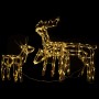 Renos de Navidad con luz 3 piezas 229 LED de vidaXL, Luces de Navidad - Ref: Foro24-289962, Precio: 108,59 €, Descuento: %