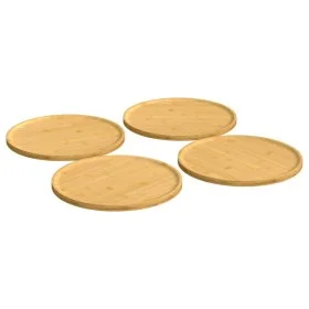 Platos para pizza 4 uds bambú Ø32x1,5 cm de vidaXL, Moldes para pizza - Ref: Foro24-352769, Precio: 43,22 €, Descuento: %