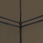 Cenador con cortinas gris taupe 180g/m² 600x298x270 cm de vidaXL, Carpas y cenadores - Ref: Foro24-312247, Precio: 423,35 €, ...