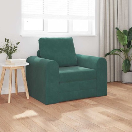 Sofá cama Verde oscuro 98 x 71 x 83 cm Terciopelo en Sofás | Comprar online en Foru.es