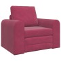 Sofá cama Rojo vino 98 x 71 x 83 cm Terciopelo en Sofás | Comprar online en Foru.es