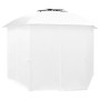 Marquesina de jardín con cortinas blanca 360x312x265cm 180 g/m² de vidaXL, Carpas y cenadores - Ref: Foro24-312234, Precio: 3...