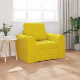 Sofá cama Amarillo 98 x 71 x 83 cm Terciopelo en Sofás | Comprar online en Foru.es
