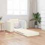 Sofá cama Crema 98 x 71 x 83 cm Terciopelo en Sofás | Comprar online en Foru.es