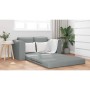 Sofá cama Gris claro 148 x 71 x 83 cm tela en Sofás | Comprar online en Foru.es