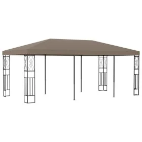 Cenador de tela gris taupé 6x3 m de vidaXL, Carpas y cenadores - Ref: Foro24-312271, Precio: 331,52 €, Descuento: %