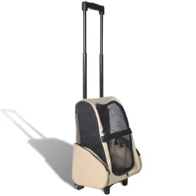 Carro plegable para mascotas multiusos beige by vidaXL, pet strollers - Ref: Foro24-170192, Price: 51,33 €, Discount: %