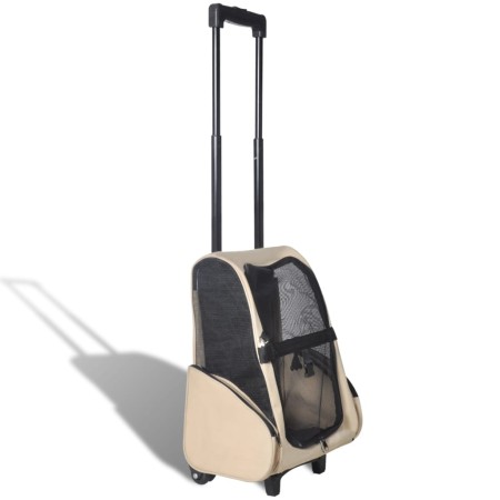 Carro plegable para mascotas multiusos beige de vidaXL, Cochecitos para mascotas - Ref: Foro24-170192, Precio: 52,44 €, Descu...