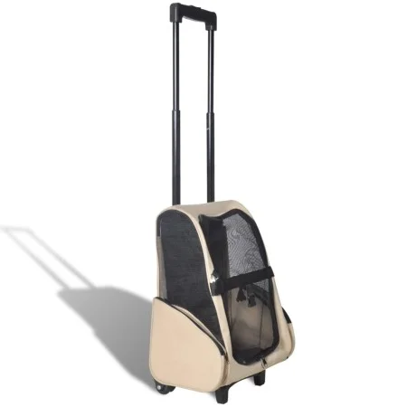 Carro plegable para mascotas multiusos beige de vidaXL, Cochecitos para mascotas - Ref: Foro24-170192, Precio: 51,33 €, Descu...