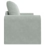 Sofá cama Gris Claro 148 x 71 x 83 cm Terciopelo en Sofás | Comprar online en Foru.es