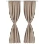 2 cortinas oscuras con jaretas blanco crema blackout 135 x 245 cm de vidaXL, Cortinas y visillos - Ref: Foro24-130374, Precio...