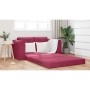 Sofá cama Rojo vino 148 x 71 x 83 cm Terciopelo en Sofás | Comprar online en Foru.es