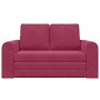 Sofá cama Rojo vino 148 x 71 x 83 cm Terciopelo en Sofás | Comprar online en Foru.es