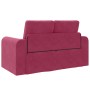 Sofá cama Rojo vino 148 x 71 x 83 cm Terciopelo en Sofás | Comprar online en Foru.es