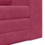 Sofá cama Rojo vino 148 x 71 x 83 cm Terciopelo en Sofás | Comprar online en Foru.es