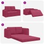 Sofá cama Rojo vino 148 x 71 x 83 cm Terciopelo en Sofás | Comprar online en Foru.es