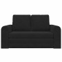 Sofá cama Negro 148 x 71 x 83 cm Terciopelo en Sofás | Comprar online en Foru.es