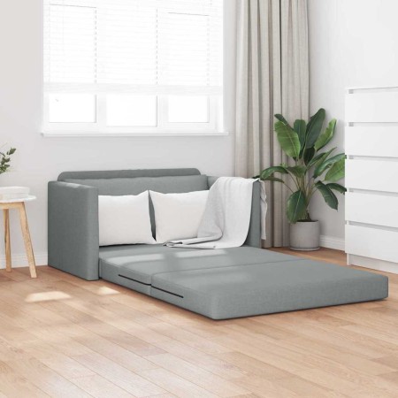 Sofá cama Gris Claro 124 x 71 x 78 cm tela en Sofás | Comprar online en Foru.es