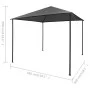 Cenador tela y acero gris antracita 180 g/m² 3x3 m de vidaXL, Carpas y cenadores - Ref: Foro24-312240, Precio: 141,49 €, Desc...