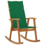 Silla mecedora con cojines madera maciza de acacia de vidaXL, Sillas de jardín - Ref: Foro24-3064184, Precio: 209,02 €, Descu...