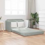 Sofá cama Gris Claro 124 x 204 x 61 cm Terciopelo en Sofás | Comprar online en Foru.es
