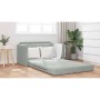 Sofá cama Gris Claro 124 x 204 x 61 cm Terciopelo en Sofás | Comprar online en Foru.es