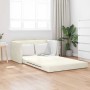 Sofá cama Crema 124 x 204 x 61 cm Terciopelo en Sofás | Comprar online en Foru.es