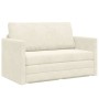 Sofá cama Crema 124 x 204 x 61 cm Terciopelo en Sofás | Comprar online en Foru.es