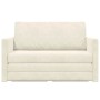 Sofá cama Crema 124 x 204 x 61 cm Terciopelo en Sofás | Comprar online en Foru.es