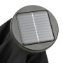 Sombrilla con luces LED aluminio negra 200x211 cm de vidaXL, Sombrillas - Ref: Foro24-313563, Precio: 78,92 €, Descuento: %