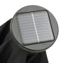 Sombrilla con luces LED aluminio negra 200x211 cm de vidaXL, Sombrillas - Ref: Foro24-313563, Precio: 77,22 €, Descuento: %