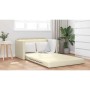 Sofá cama Crema 124 x 71 x 78 cm Cuero artificial en Sofás | Comprar online en Foru.es